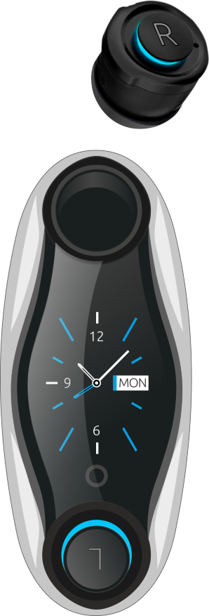 Helmer TWS 900 - chytré hodinky se sluchátky
